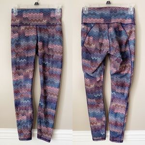 Fabletics Chevron Print Athletic Workout Leggings